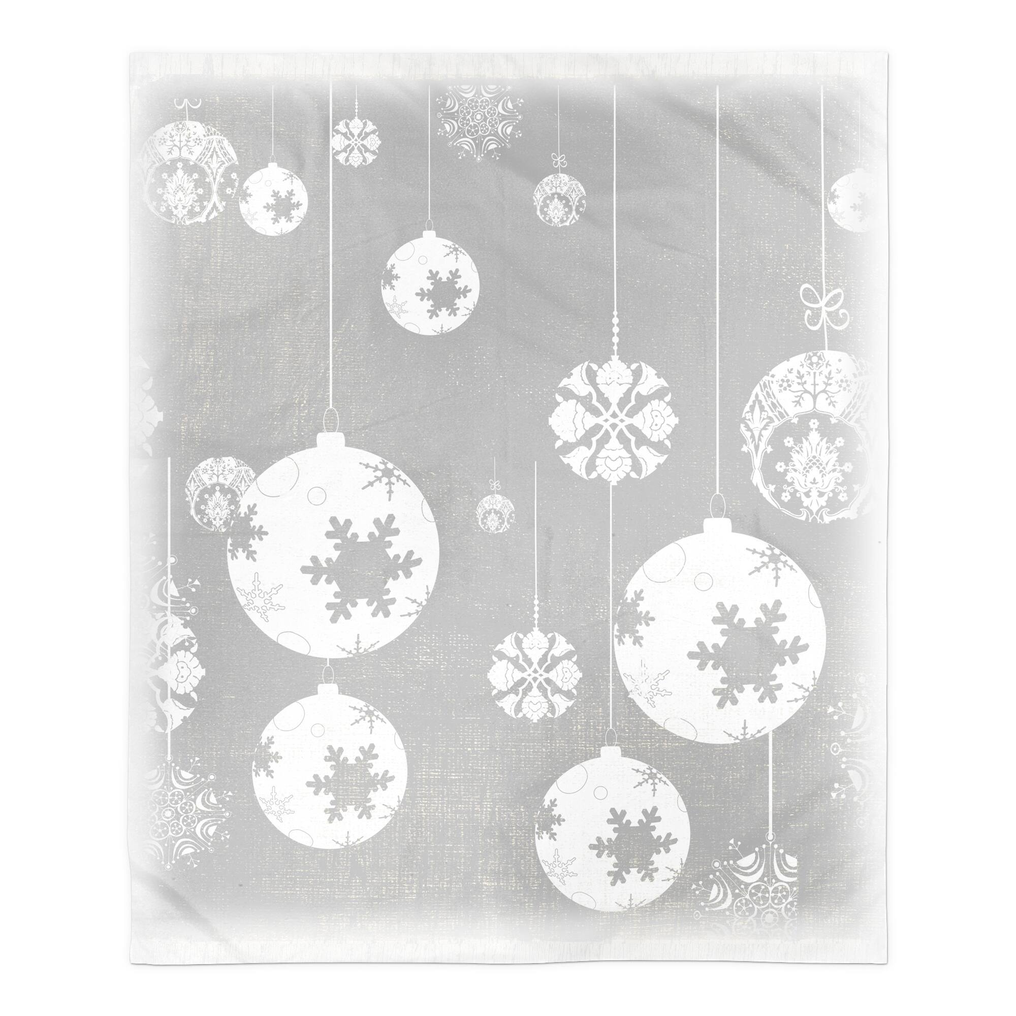 Neutral Ornament 50x60 Sherpa Fleece Blanket